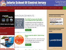 Tablet Screenshot of jafariaschool.com